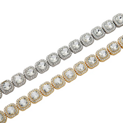 Men Women Rhinestone Hip Hop Necklace