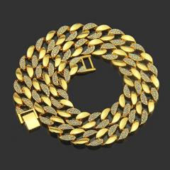Fashion Top Grade Rhinestone Design Chain Men Unique Necklace