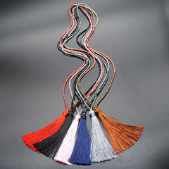 Optional Long Tassel Pendant Handmade Beaded Ethnic Necklace