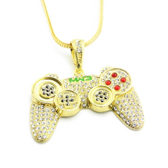 Men Hip-Hop Jewelry Unique Xbox Pendant Chain Necklace
