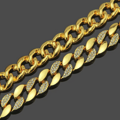 Fashion Top Grade Rhinestone Design Chain Men Unique Necklace