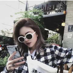 Vintage Round Frame Men And Women Hip-Hop Sunglasses