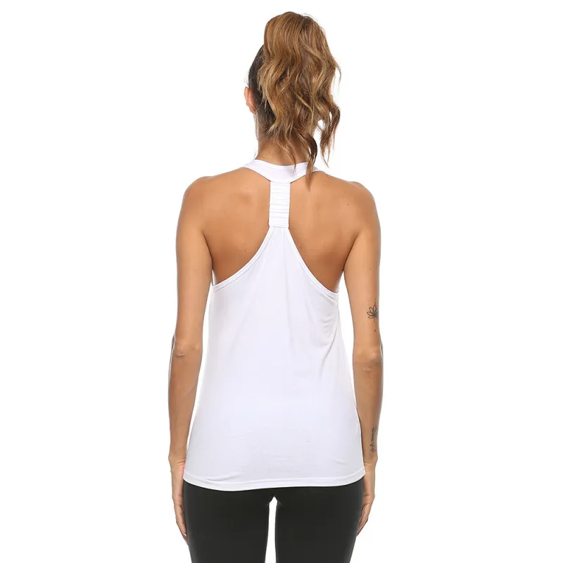 Women Loose Breathable Running Fitness U-Neck Slim Fit Sports Vest