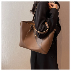 Women'S Fashion Large-Capacity Pu Leather Large-Capacity Shoulder Bag