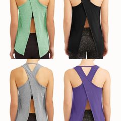 Women Loose Breathable Backless Running Fitness Sports Vest