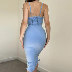 Sleeveless High Waist Dress