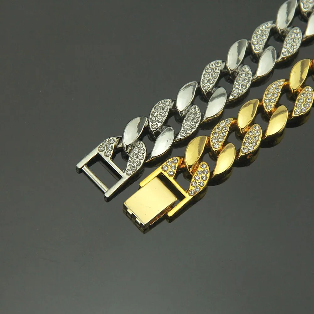 Fashion Top Grade Rhinestone Design Chain Men Unique Necklace