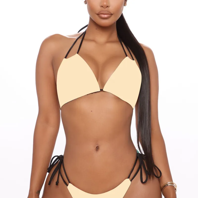 Women'S Sexy Halter Strap Bikini Swimwear