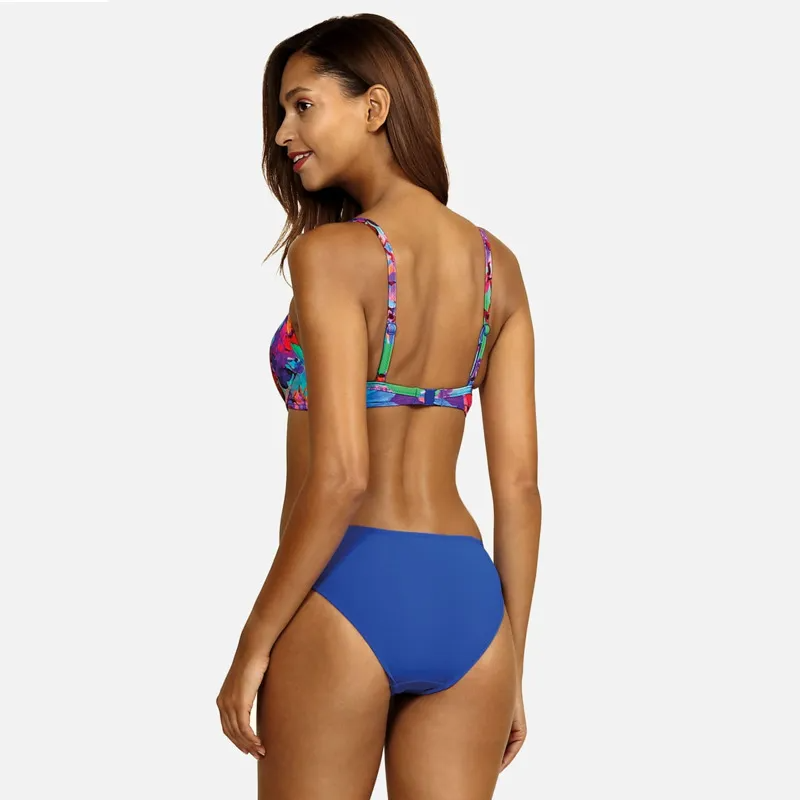 Women Fashion Small Fresh Printed Swimsuit Two-Piece Set