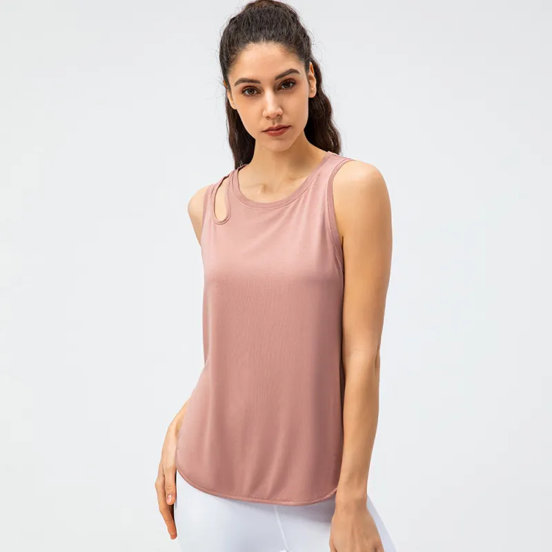 Women'S Loose Casual Quick Dry Breathable Yoga Sports Vest