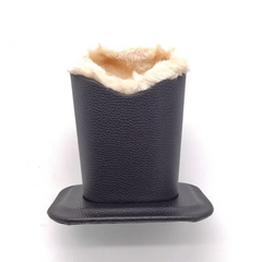 Simple Fashion Plush Litchi Pattern Glasses Display