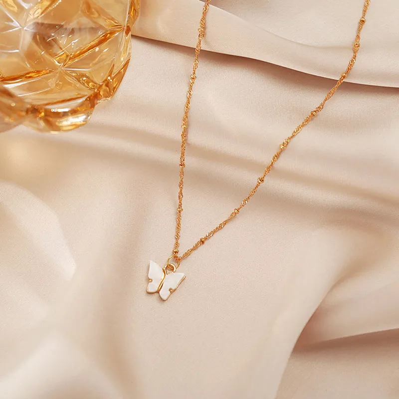 Fashion Butterfly Pendant Necklace