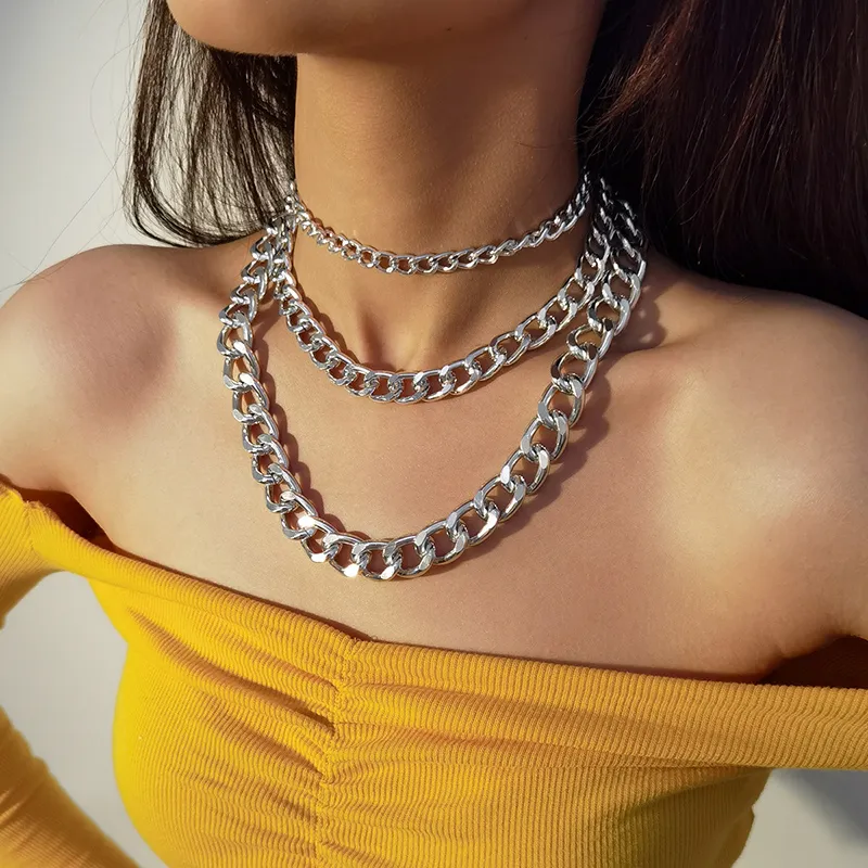 Fashion Chain Design Multilayer Necklaces